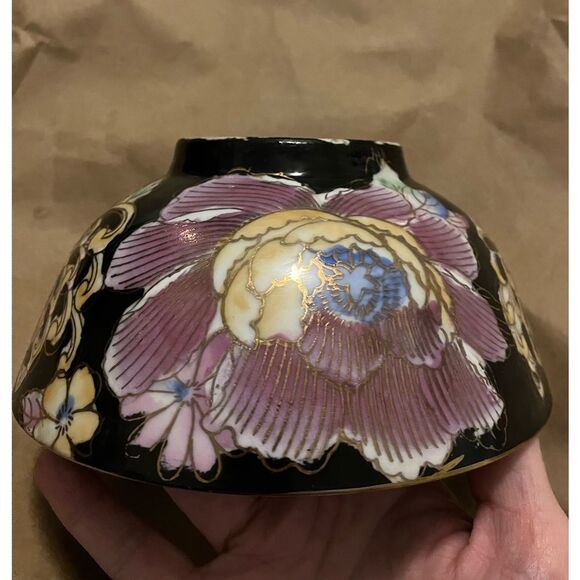 Vintage Da Qing Qianlong Nhi Chinese Polychrome Fruit bowl Hand painted - Picture 2 of 16